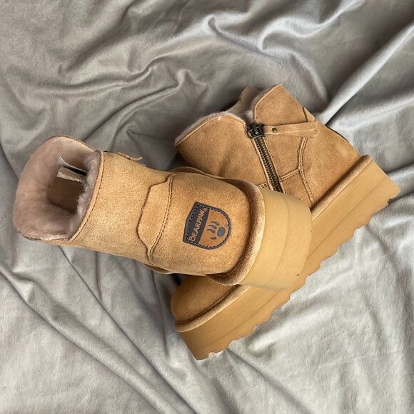 Bear Paw platform zipper boots nwot size 7 - Picture 3 of 3
